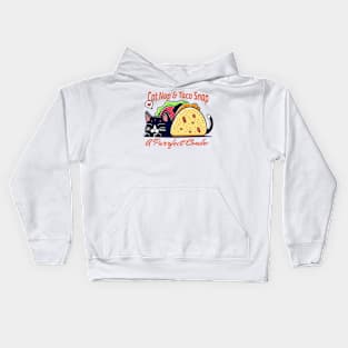 cute taco cat Kids Hoodie